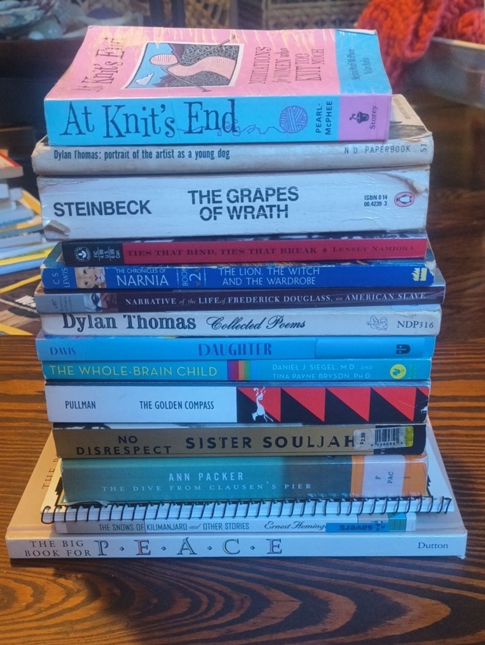 Assorted Paperback Book Stack - Colorful Spines